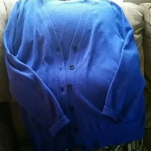 (SOLD) Crew Wool Cashmere Button Down Cardigan M
